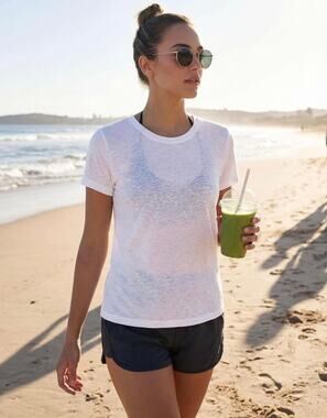 Sexy Women’s Crew Short Sleeve Top Size Large